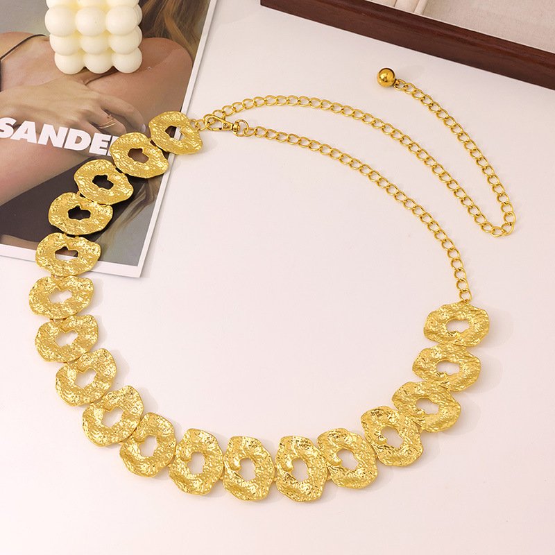 Fashion Summer Beach Sexy Women Dress Jewelry Waist Chain Stainless Steel Gold Fine Jewelry Body Chain