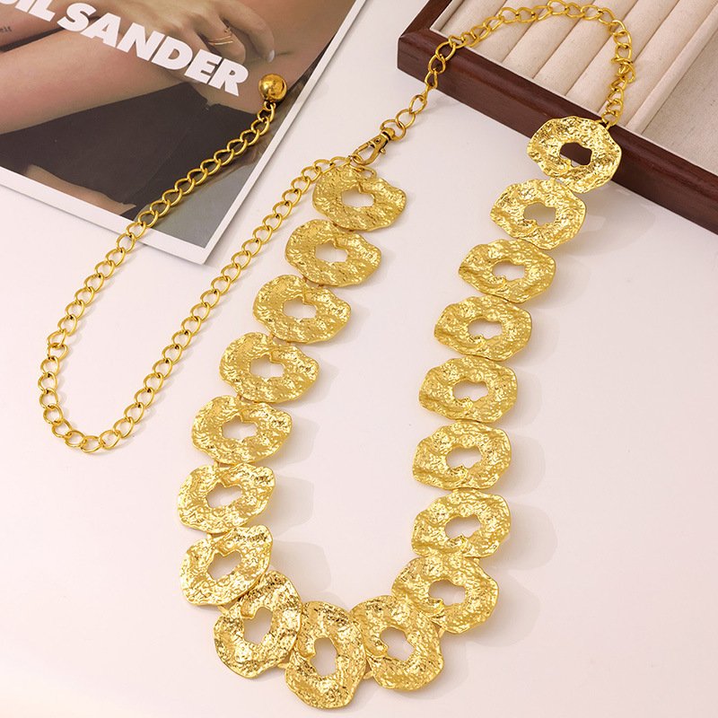 Fashion Summer Beach Sexy Women Dress Jewelry Waist Chain Stainless Steel Gold Fine Jewelry Body Chain