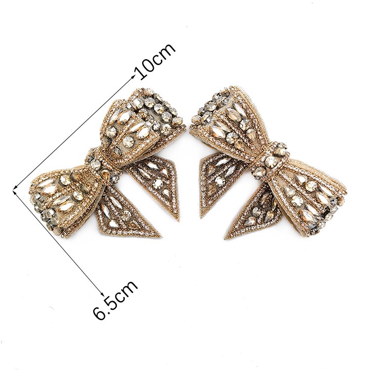 Popular design 6.5*10 luxury jeans coat dress bag belt rhinestone bow shoe accessories