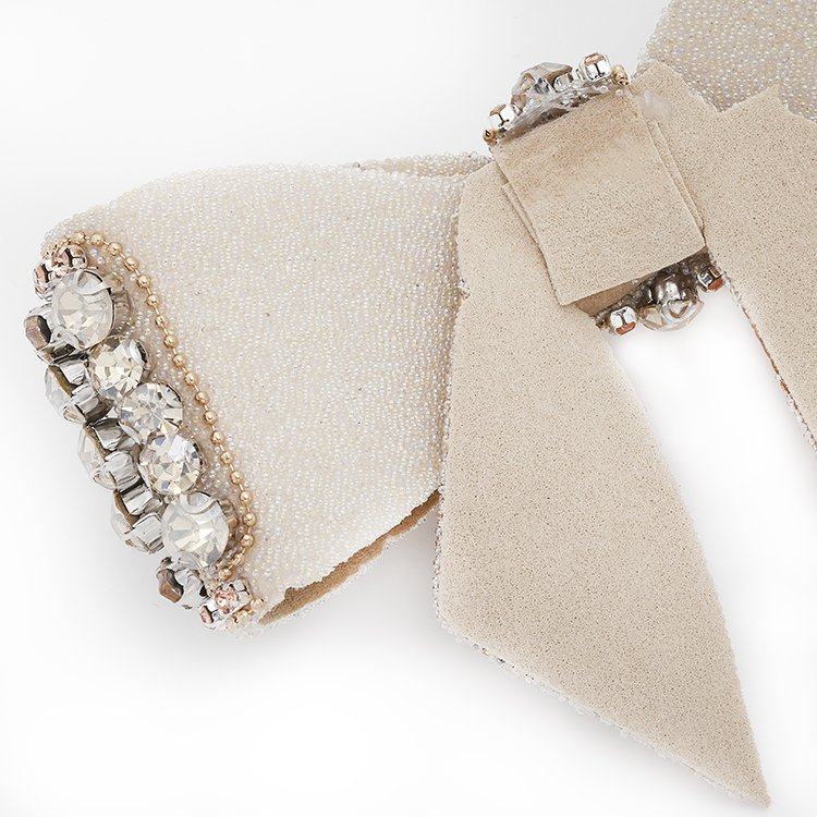 Popular design 6.5*10 luxury jeans coat dress bag belt rhinestone bow shoe accessories