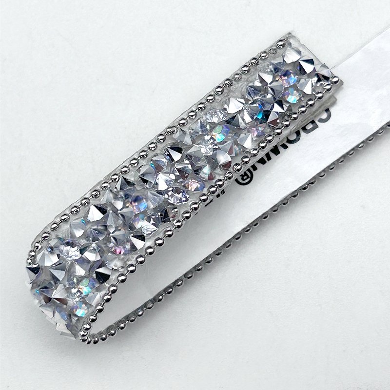 Tongshin Point Resin Rhinestones Ribbon Stress Resin Crystal Rhinestone sheet Tape Trim women accessories