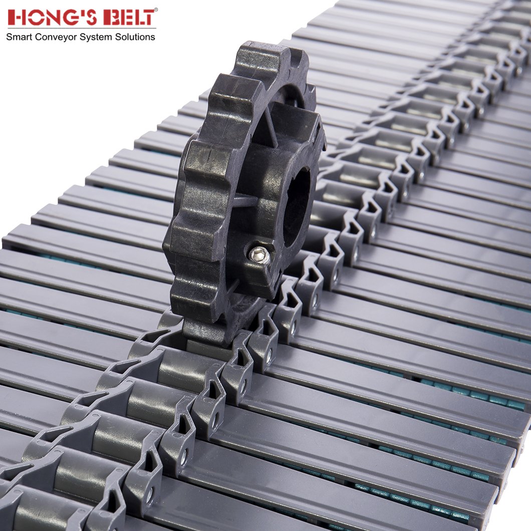 Hongsbelt LBP882M-K750/K1000/K1200 The Most Popular & Advanced Turning Magnetic Roller Chains Belt For Food/Packaging Industry
