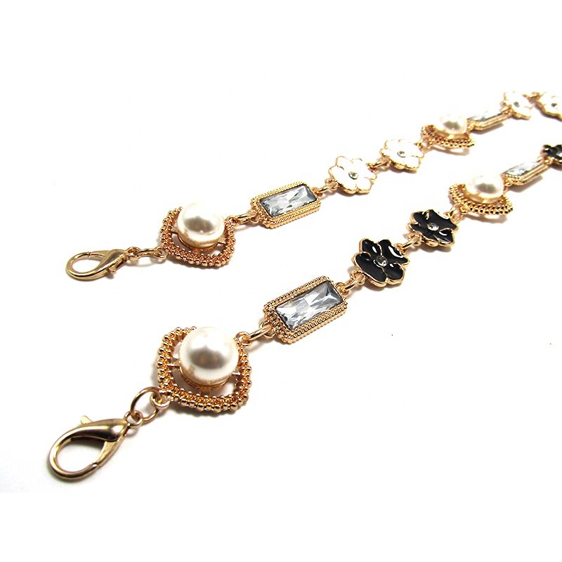 Hot Sale Women Hip Fashion Belt High Waist Gold Plate Metal Chain 116cm Flower Charm Buckle Chain For Women