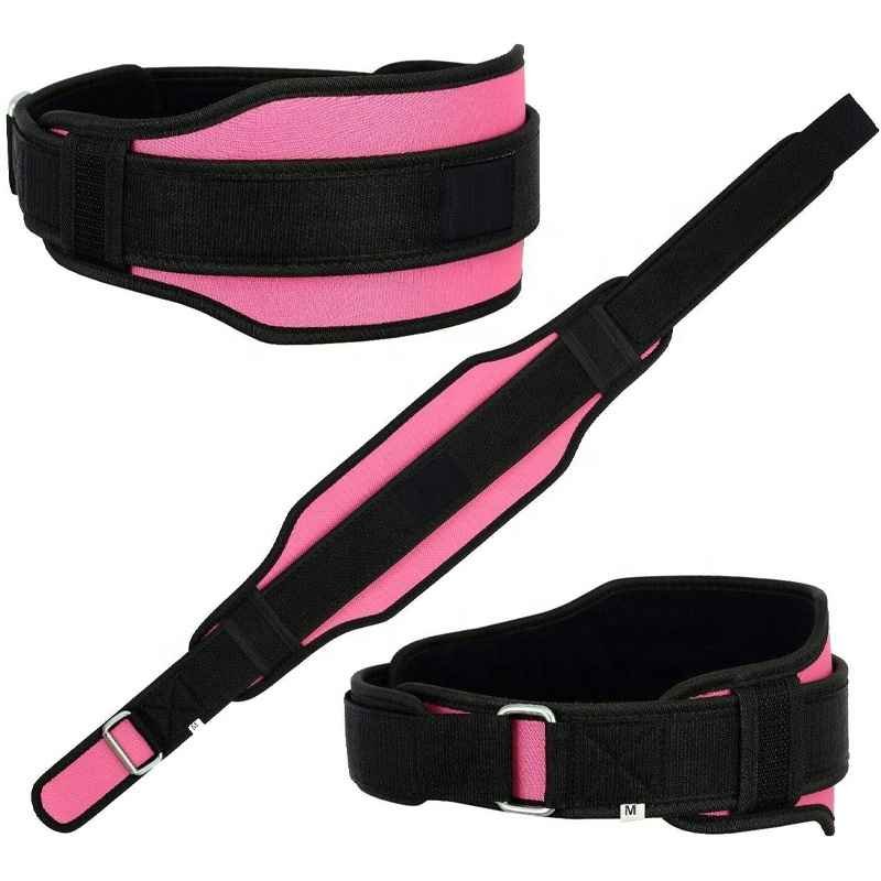 OEM 2024 Men's Self-Locking Neoprene Weight Lifting Gym Belt Nylon Belt with Custom Logo Buckle New Arrival Weightlifting Gym Nylon Belt