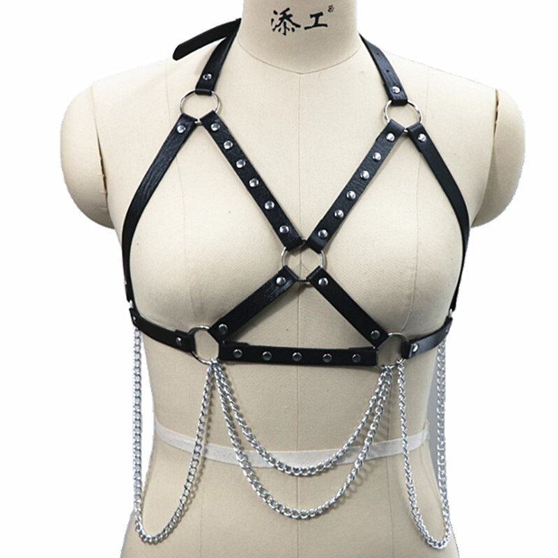 CIVET BDSM Punk Couple Personality Chain Strap Collar Int Fashion Bondage Waist Chain Belt Jewelry Trend Belt