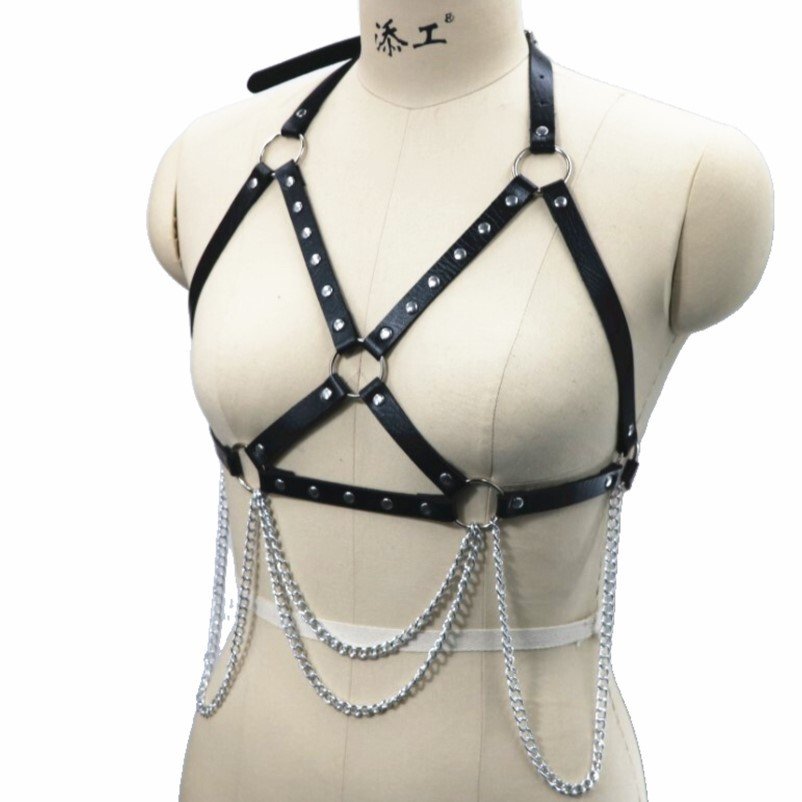 CIVET BDSM Punk Couple Personality Chain Strap Collar Int Fashion Bondage Waist Chain Belt Jewelry Trend Belt