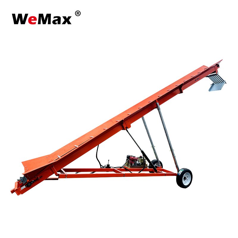 forestry machinery log conveyor 7.5HP 5/7.5/10m Firewood Conveyor belt hydraulic wood lifter Wood working machine