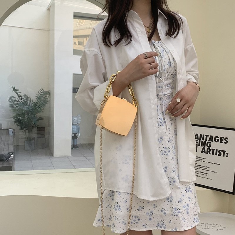 2024 Hot Fashion Luxury Acrylic New Designer Chain Bags Cross Shoulder Belt Small Jelly Handbag Mini Shoulder Bags for Women