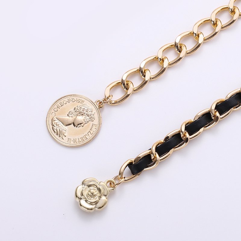 2023 New Design Hot sale Fast Shipping Metal Waist Chain for women dresses Jeans woman belt suits big waist size