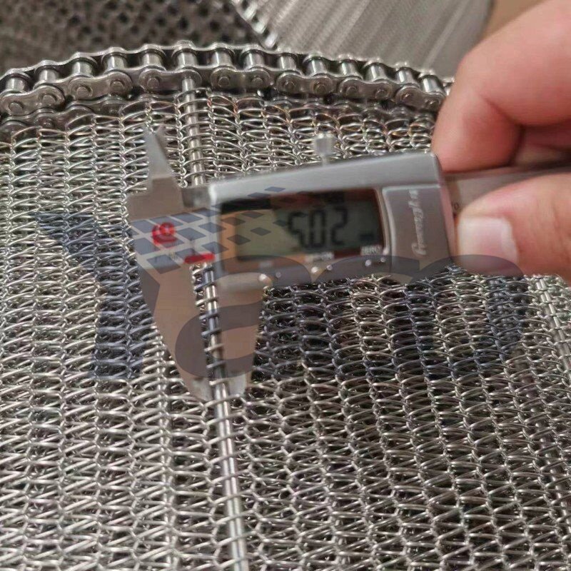 Alloy/Stainless steel spiral conveyor-belt with wheel(gear) for Material Handling Transportation