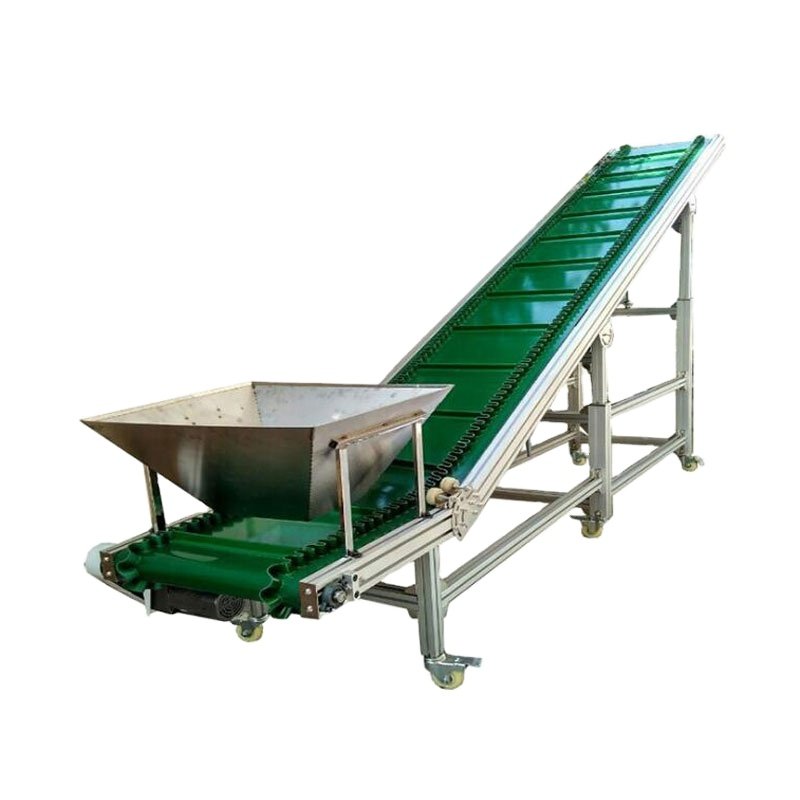 Industrial Small Assembly Line Portable Mobile Cleated Plastic Transfer Automatic Lift Loading PU Electric Belt Conveyor