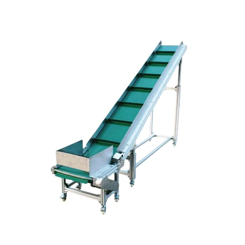 Industrial Small Assembly Line Portable Mobile Cleated Plastic Transfer Automatic Lift Loading PU Electric Belt Conveyor