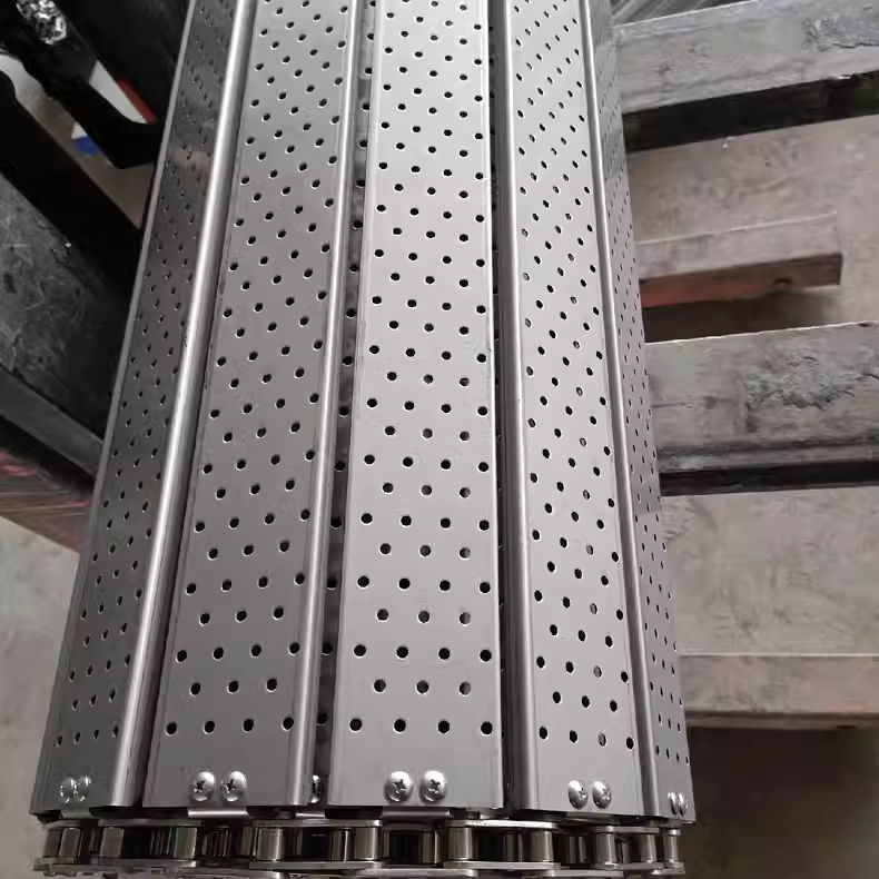 Heavy Duty Bending Buckle Chain Conveyor Industrial Assembly Line Plate Chain Conveyor Belt