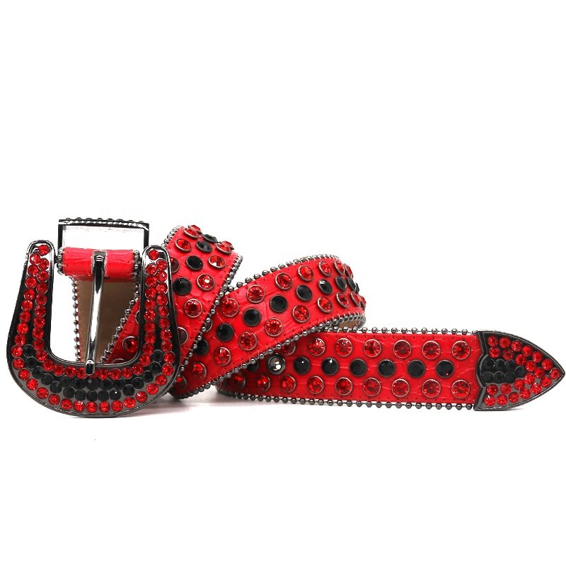 Leather Fashion Versatile Korean Edition Full Diamond SetCrystal Belt with Diamond Designer Belt Men