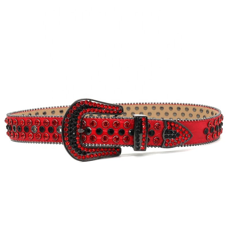 Leather Fashion Versatile Korean Edition Full Diamond SetCrystal Belt with Diamond Designer Belt Men