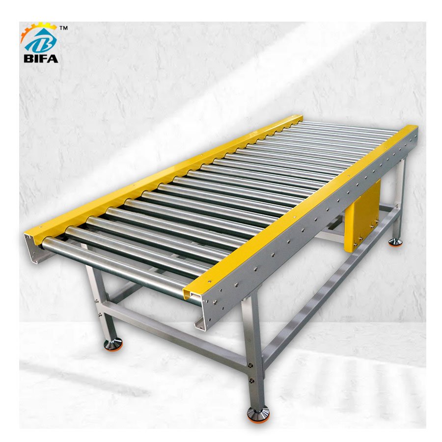 OEM conveyor stainless steel powered roller conveyor belt system for transmission industrial