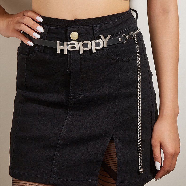 High Quality Metal Ladies Belt Dress Waist Accessories Fashion Designer Chain Belt For Women