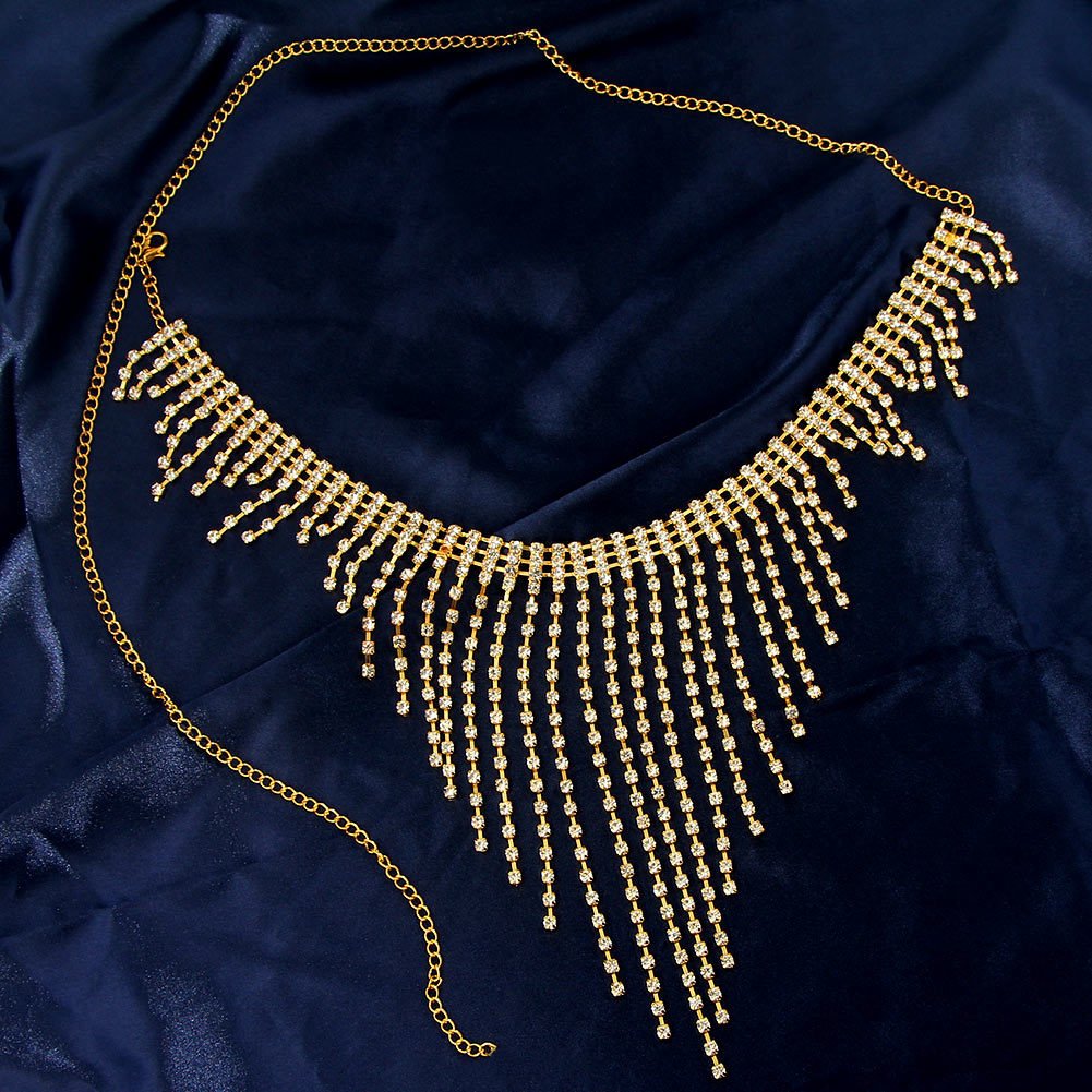 Hot Selling Sparking Rhinestone Waist Chain Sexy Tassels Body Chain Thong Underwear Panties Women Fashion Body Chain Jewelry