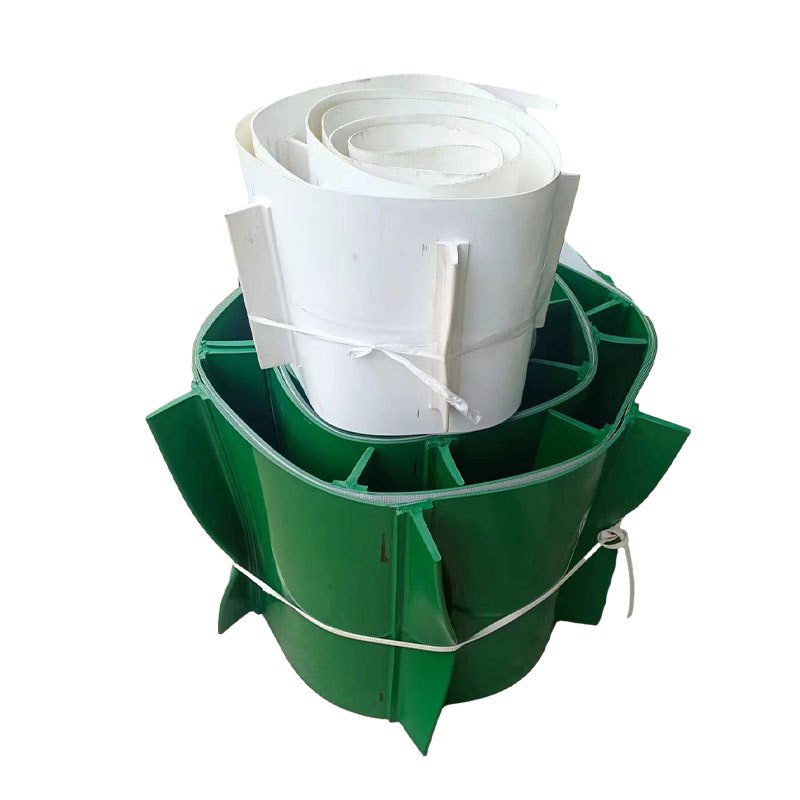 Adjustable Modular Flat Slant Rubber Conveyor Belt PVC Cleated Non-Slip Chain Light Duty Conveyor Belts for Bottle Boxes Cans