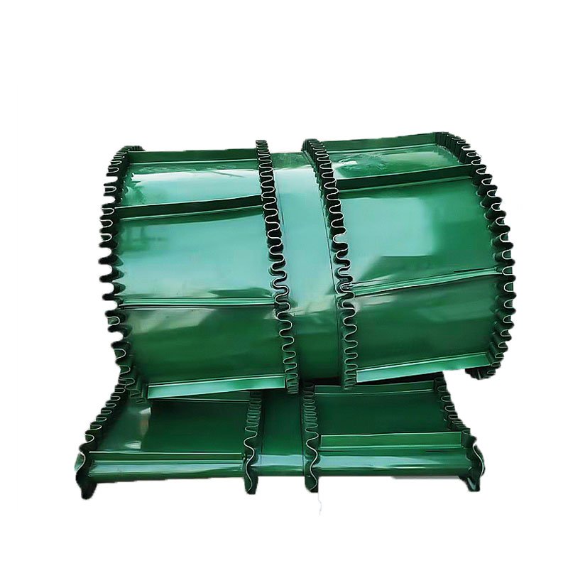 Adjustable Modular Flat Slant Rubber Conveyor Belt PVC Cleated Non-Slip Chain Light Duty Conveyor Belts for Bottle Boxes Cans