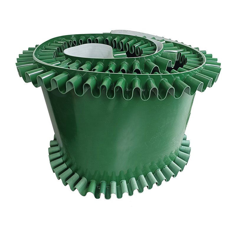 Adjustable Modular Flat Slant Rubber Conveyor Belt PVC Cleated Non-Slip Chain Light Duty Conveyor Belts for Bottle Boxes Cans