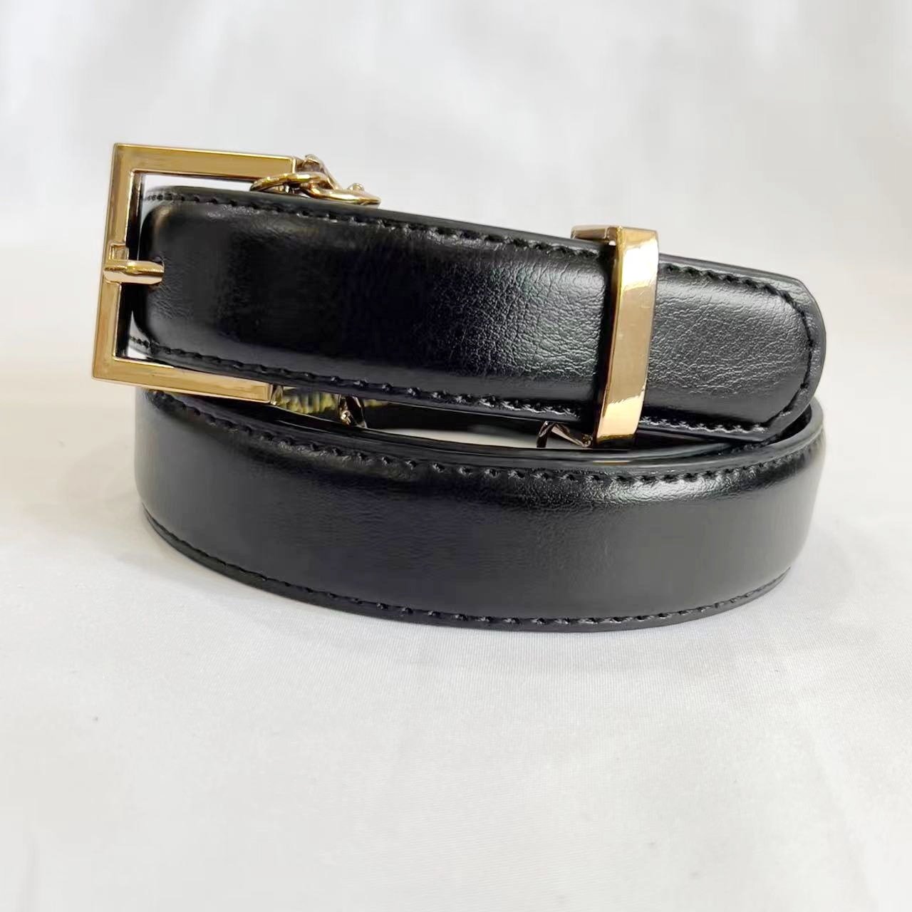 Casual Dress Chain Buckle Belts For Women Waist Girl Belts 2022 In PU or Leather Nice For Trousers Pants Collection