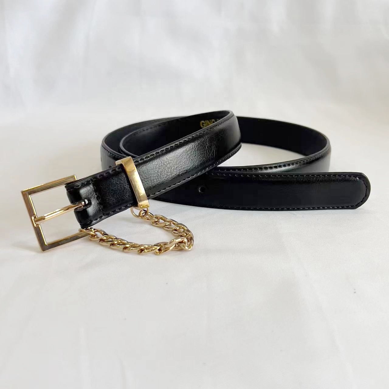 Casual Dress Chain Buckle Belts For Women Waist Girl Belts 2022 In PU or Leather Nice For Trousers Pants Collection