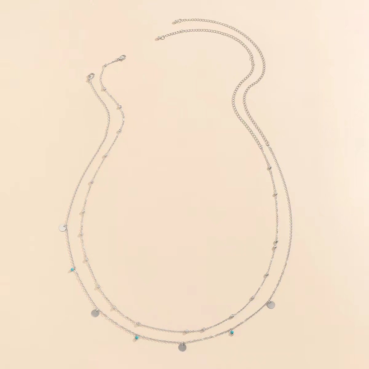 2023 hot sale fashion fine jeweley woman sexy body chain face chian gold Double pearl shiny waist chain for women