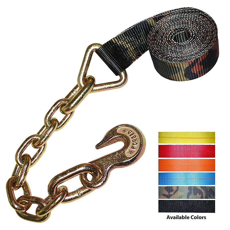 USA 2 Inch Ratchet Strap Ergo Ratchet Lashing Belt With Chain Hook Ratchet Tie Down Belts Winch Strap