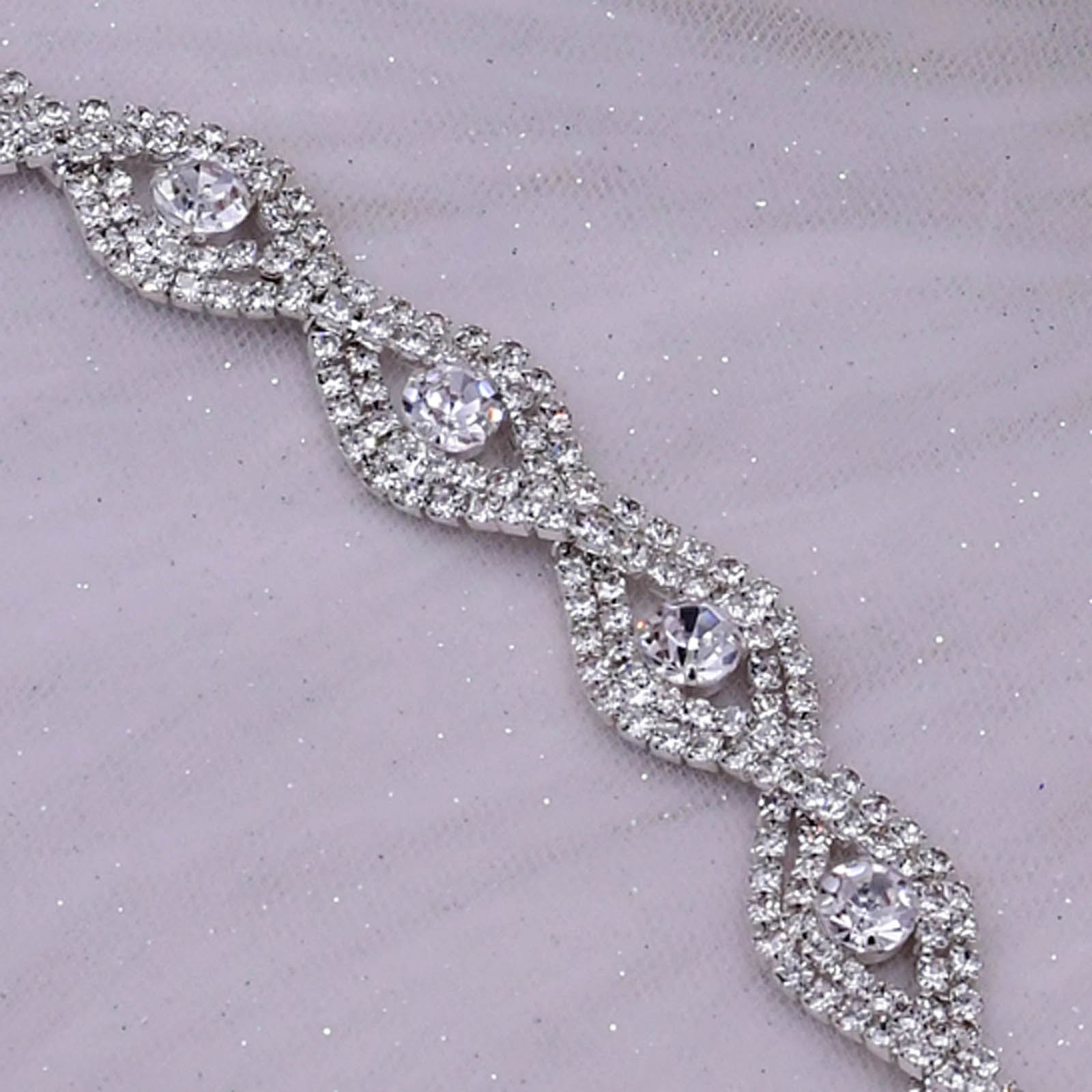 Alloy Garland Waist Jewelry belt crystal rhinestone Waist band with silk ribbon for bride wedding formal dress ornament