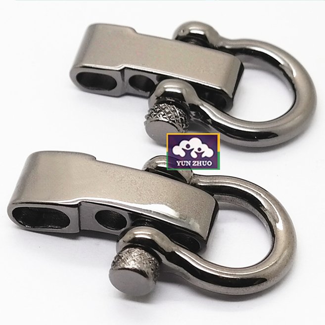 Adjustable shackle belt buckle for chain bracelet stainless steel adjustable shackle