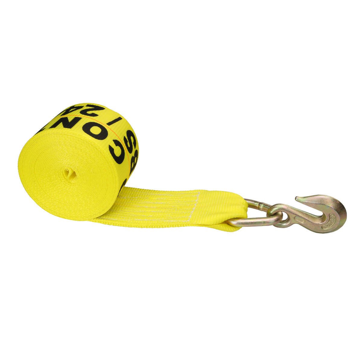 US Standard Flatbed Tie Down Load Securing Cargo Lashing Belt Chain 4 Inch Winch Strap For Trailer Truck