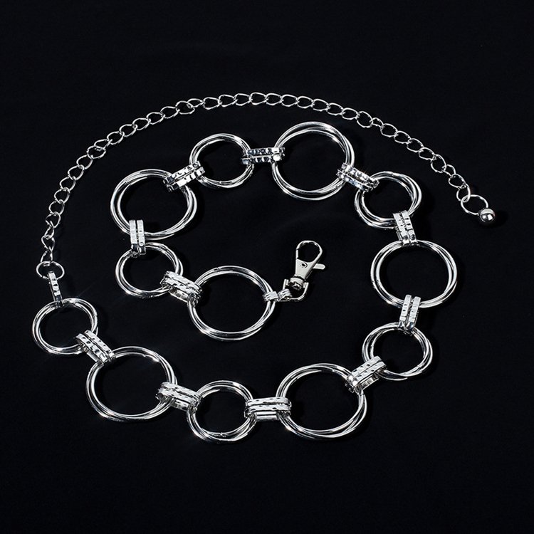 Elastic Ladies Dress Waist Chain Belt Elastic Waist Design Chain Versatile Skirt Decoration Small Belt For Woman