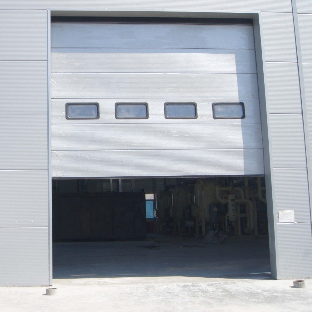 High Quality Modern Style Sectional Overhead Automatic Industrial Garages Workshops Villas Made Steel Aluminum Glass Polymer