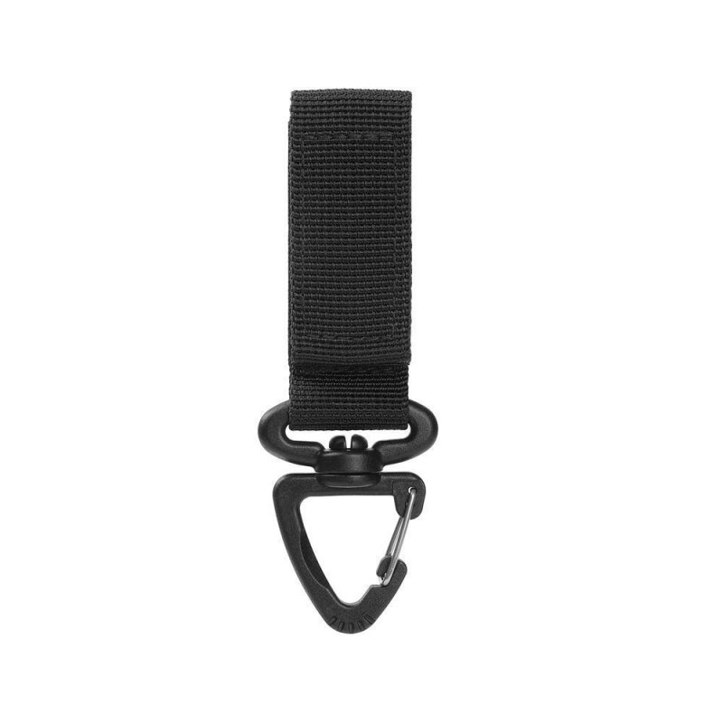 High Quality Tactical Gear Clip Utility Nylon Webbing Belt Keychain for Camping Hiking Outdoor Activitices