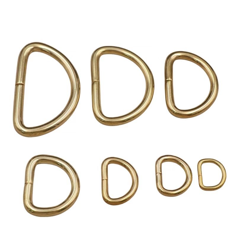 Customize High Quality Bag Accessories D-Ring Metal Hardware Buckle Bag Parts For Bag Backpack