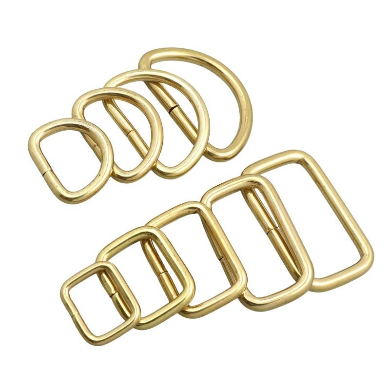 Customize High Quality Bag Accessories D-Ring Metal Hardware Buckle Bag Parts For Bag Backpack