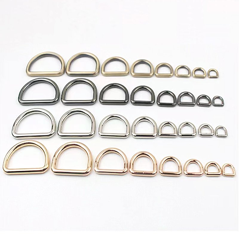 Customize High Quality Bag Accessories D-Ring Metal Hardware Buckle Bag Parts For Bag Backpack