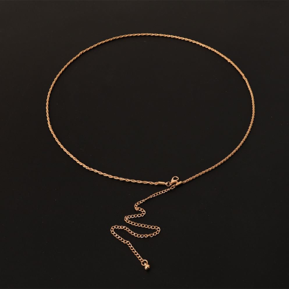 Statement Designer Gold Belts Twist Waist Chains Stainless Steel for Women sexy Fashion Jewelry Body Chain