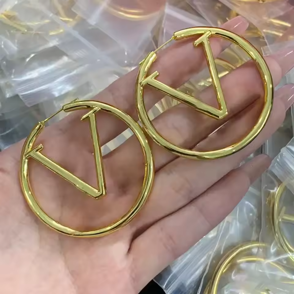 Fashion Designer Inspired Jewelry Famous Brands Bangles Luxury Earrings Cc D Double G Women Earrings Necklace Wholesale