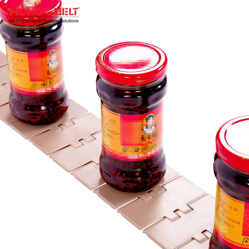 Hongsbelt HS-820-K325 plastic conveyor chain slat top conveyor belt top chain