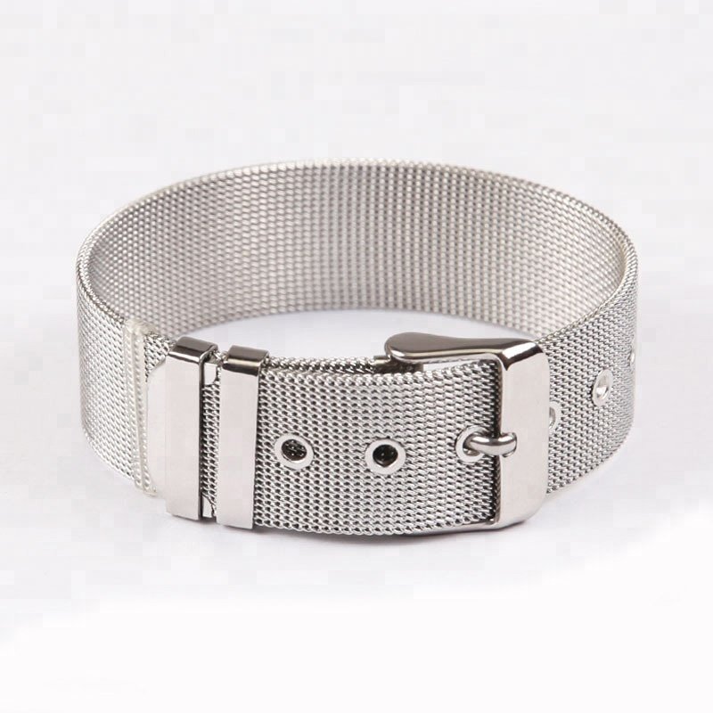 Fashion Stainless Steel Loop Wrist Strap Mesh Watch Belt Bracelet