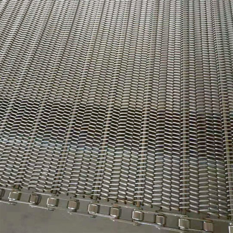 Stainless Steel Wire Flat Chain Link Mesh Conveyor Belt