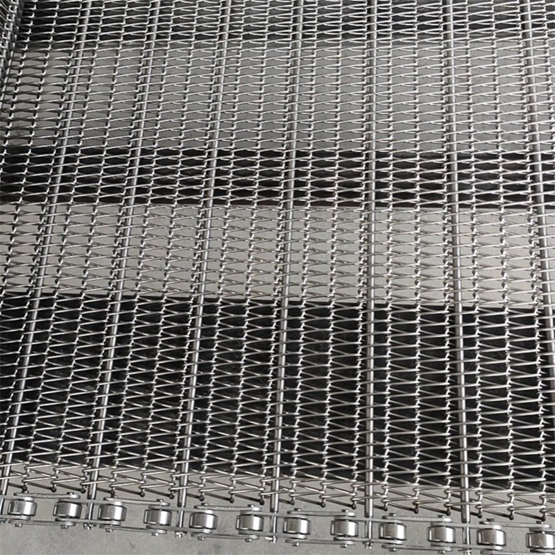 Stainless Steel Wire Flat Chain Link Mesh Conveyor Belt