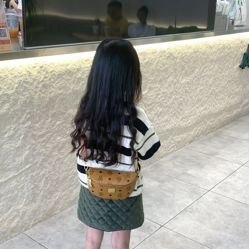 2024 New Factory Latest Design Kids Cartoon Crossbody Belt Bag Girl Boy Black Brown Chest Bag For Boy Purses Lil Girl