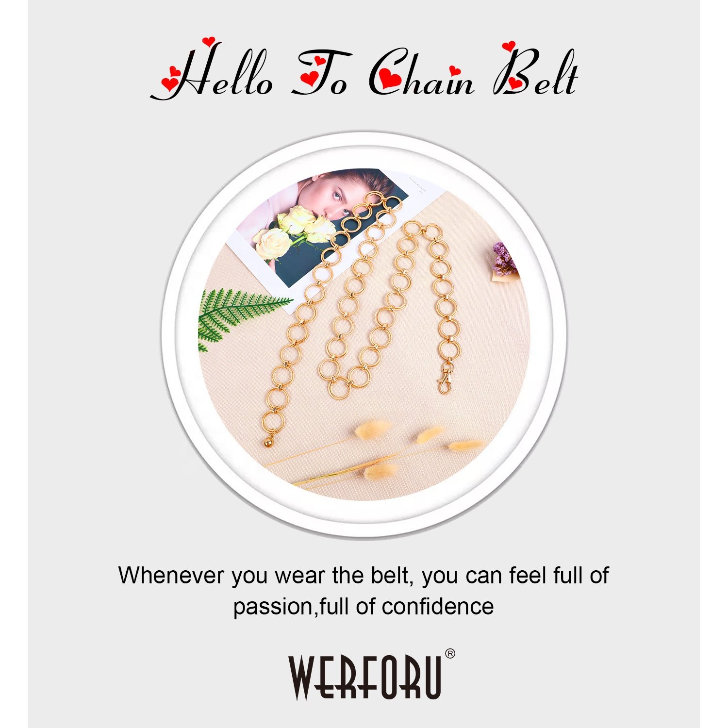 Hot Selling Female O Ring Metal Chain Woman Belt Gold Sexy Waist Belt Designer Fashion Chain Body Jewelry