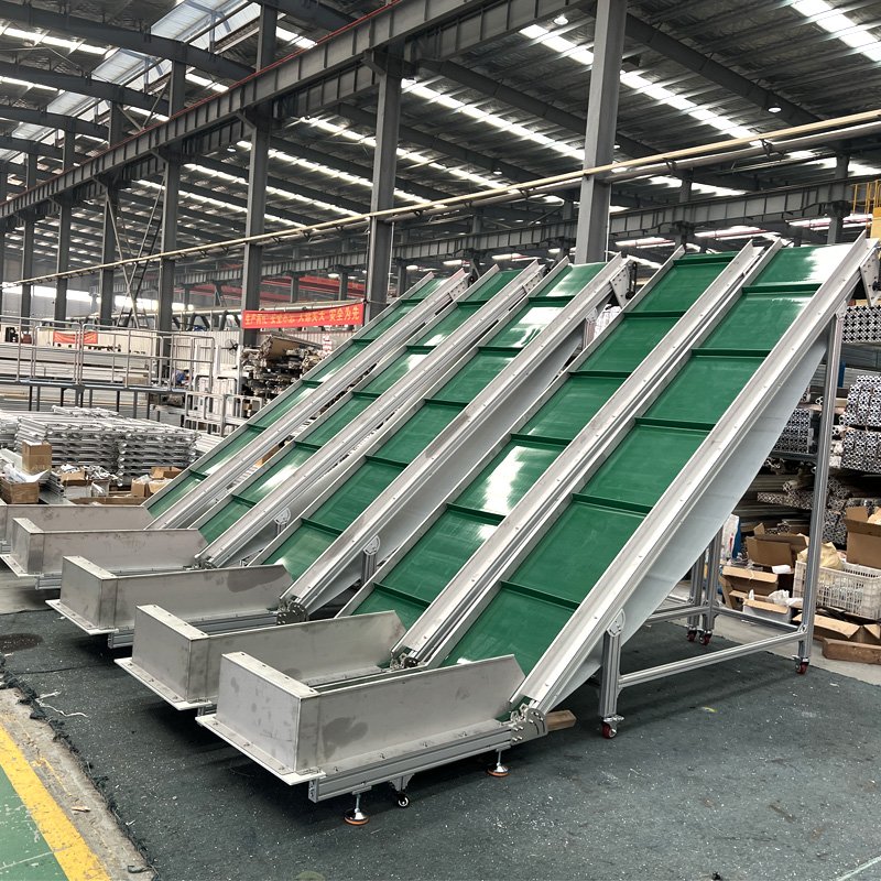 New Design Customized Powered Stainless Steel Conveying Equipment Speed Adjusted Attach Conveyors SUS Chain Plate Belt Conveyor
