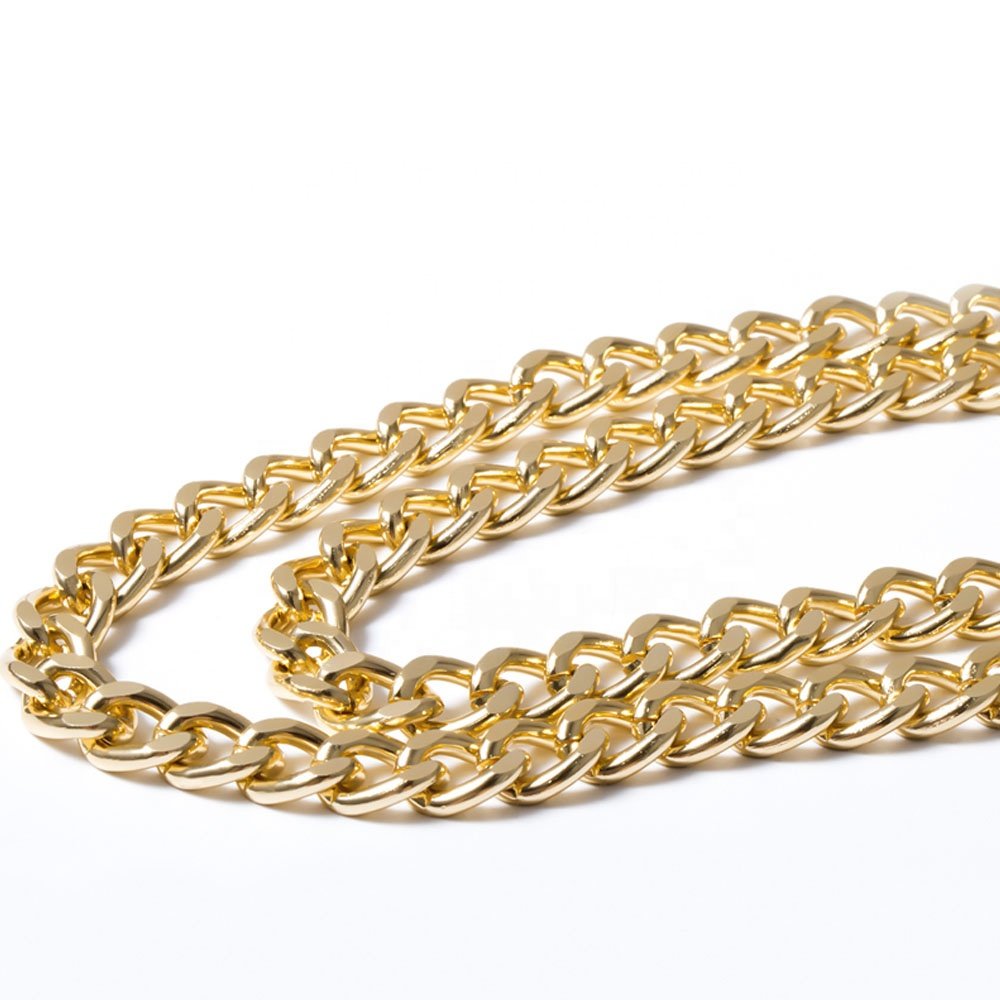 NEW large circle gold waist chain temperament women's clothing accessories fadeless Double aluminum chain size can be customized