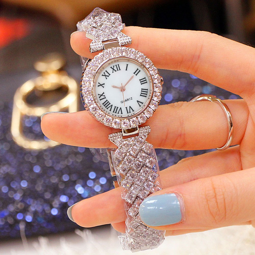 2Pcs Set Women's Bangle and Bracelet ladies watch with bracelets Set