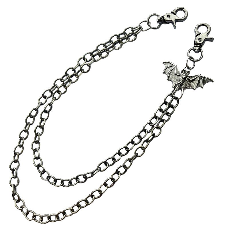 Wholesale High Street Cool Dark Trend Bat Pants Chain Accessories Jeans Chain Belt Waist Chain for Men Women